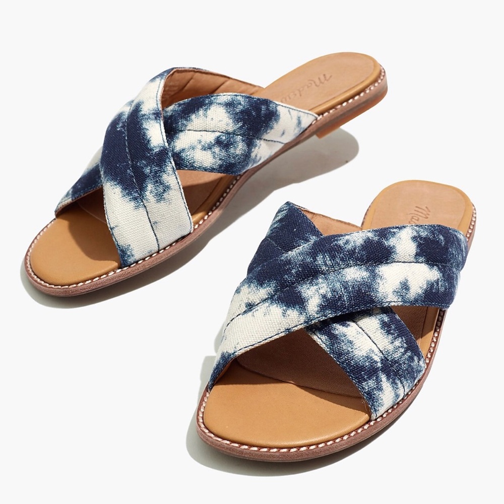 Madewell The Skyler Slide Sandal in Tie-Dye Size 10